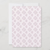Spring Lamb Cute Doodle Pink Girl Baby Shower Kaart (Achterkant)