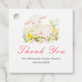 Spring Lamb Easter Brunch Bedankjes Labels