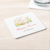 Spring Lamb Easter Brunch Kartonnen Onderzetters (Schuin)