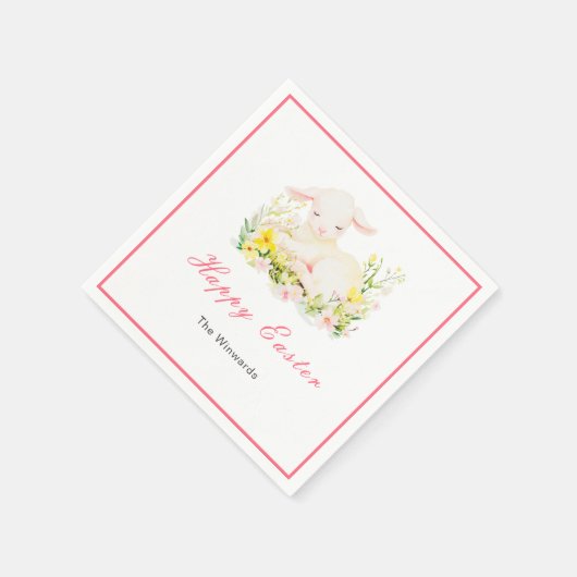 Spring Lamb Easter Brunch Servet (Hoek)