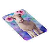Spring Lamb Floral Waterverf Magneet (Rechterzijde)