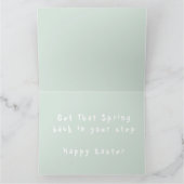 Spring Lambs Paasgevouwen Wenskaart Kaart (Binnen)