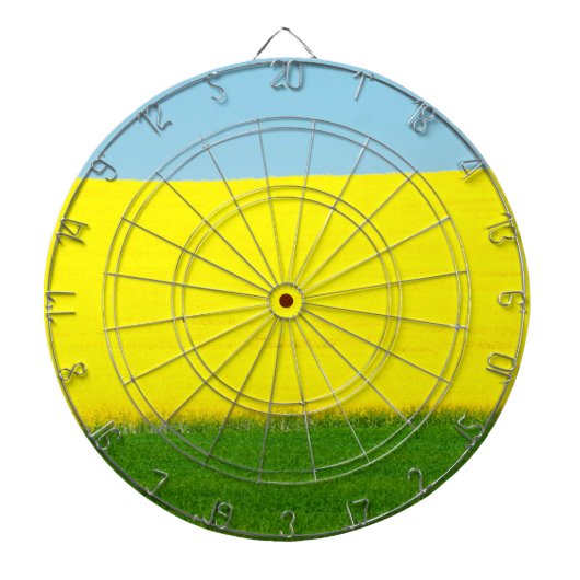 Spring Landscape Meadow Dartbord (Voorkant)