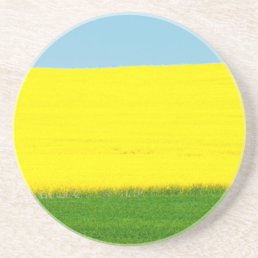 Spring Landscape Meadow Zandsteen Onderzetter (Voorkant)