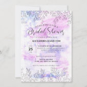 Spring Leaf Motifs Pastel Waterverf Vrijgezellenfe Kaart (Voorkant)