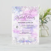 Spring Leaf Motifs Pastel Waterverf Vrijgezellenfe Kaart (Staand voorkant)