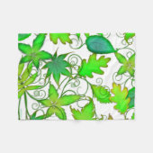Spring Leaves Fleece Blanket (Voorkant (Horizontaal))