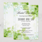 Spring Leaves Garden Floral Bridal Luncheon Kaart (Voorkant / Achterkant)