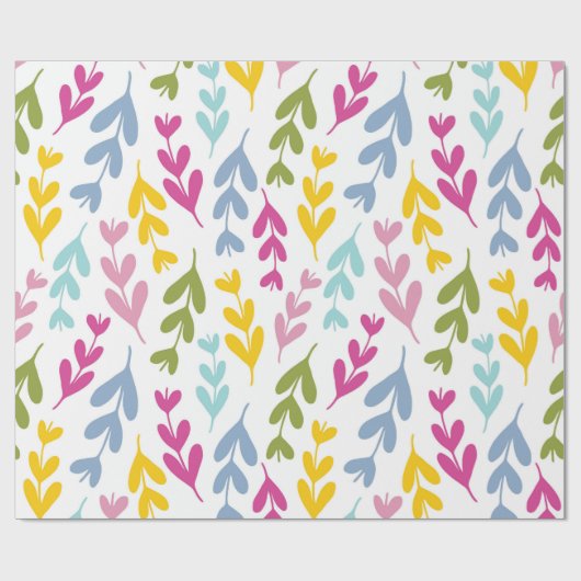 Spring Leaves Gift Wrap Cadeaupapier (Vlak)