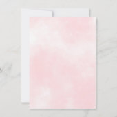 Spring Leaves Groen Roze Baby shower Gedicht Bedankkaart (Achterkant)