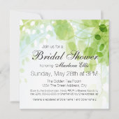 Spring Leaves Waterverf Vrijgezellenfeest Kaart (Voorkant)