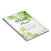 Spring Leaves Waterverf Wedding Planner Notitieboek (Rechterzijde)
