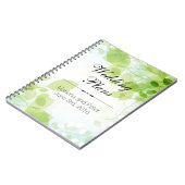 Spring Leaves Waterverf Wedding Planner Notitieboek (Linkerzijde)