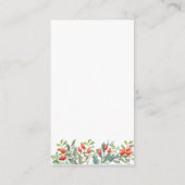 Spring Leaves Wedding QR RSVP Informatiekaartje (Achterkant)