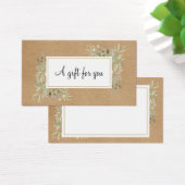 Spring leest Rustic Kraft Gift Kaart (Bureau)
