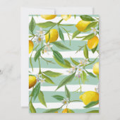 Spring Lemon Bruids Douche Uitnodigingen (Achterkant)