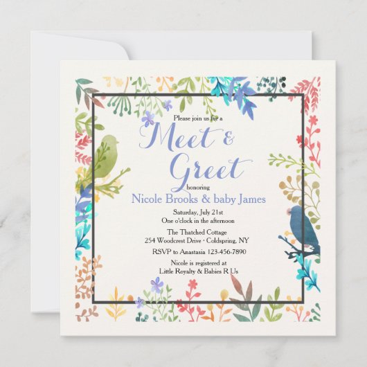 Spring Lijst Meet & Greet Invitation Kaart (Voorkant)