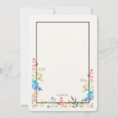 Spring Lijst Verticaal Vrijgezellenfeest Kaart (Achterkant)