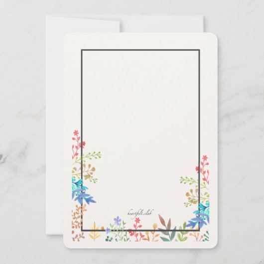 Spring Lijst Verticaal Vrijgezellenfeest Kaart (Achterkant)