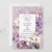 Spring Lila Bloom Romantische Bloemenviering Kaart (Voorkant)