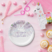 Spring Lilacs Floral Waterverf Elegant Papieren Bordje (Feest)