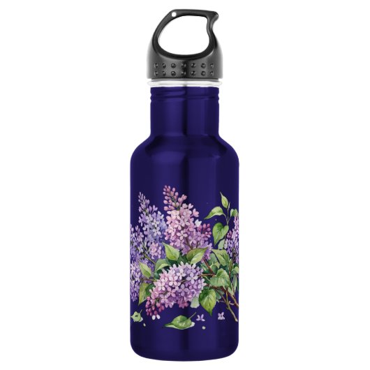 Spring Lilacs Water Bottle Waterfles (Voorkant)