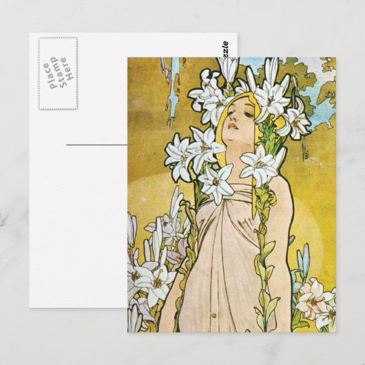 Spring Lily Briefkaart (Voorkant / Achterkant)