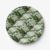 SPRING LILY VAN DE VALLEY PAPIEREN BORDJE (Voorkant)