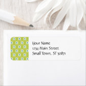 Spring Lime Green Blue Circles Moederdag Gifts Etiket (Insitu)