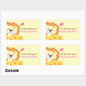 Spring Lion (geel) Boek Bord Sticker (Vel)