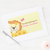 Spring Lion (geel) Boek Bord Sticker (Envelop)