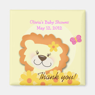 SPRING LION (GEEL-MEISJE) Favor Magnet