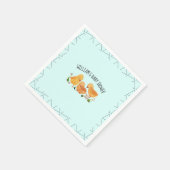 Spring Little Chicken Floral Baby shower Servet (Hoek)