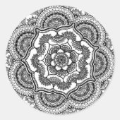 Spring Lotus Ronde Sticker (Voorkant)