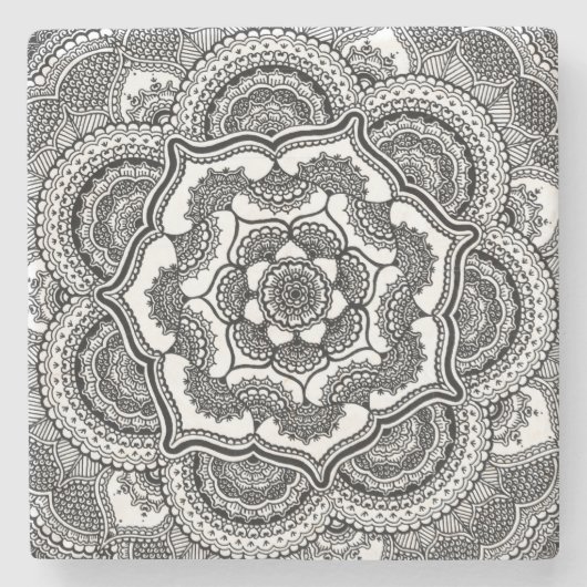 Spring Lotus Stenen Onderzetter (Voorkant)