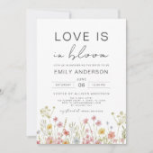 Spring Love bevindt zich in Bloom Wildflower Vrijg Kaart (Voorkant)