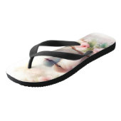 Spring Love Birds Cherry Blossom Floral Teenslippers (Schuin)