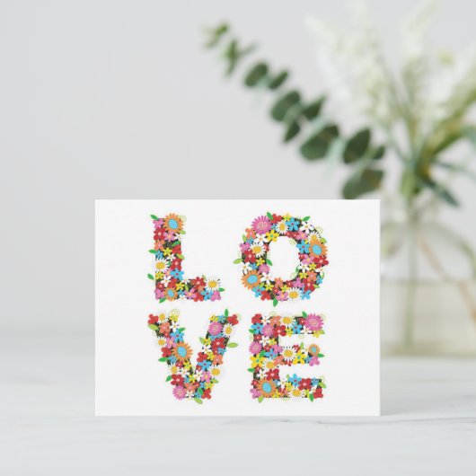 Spring Love Briefkaart (Staand voorkant)