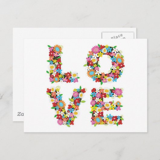 Spring Love Briefkaart (Voorkant / Achterkant)