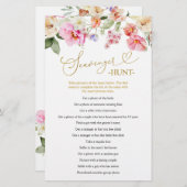 Spring Love in Bloom Scavenger Hunt Games Card (Voorkant / Achterkant)