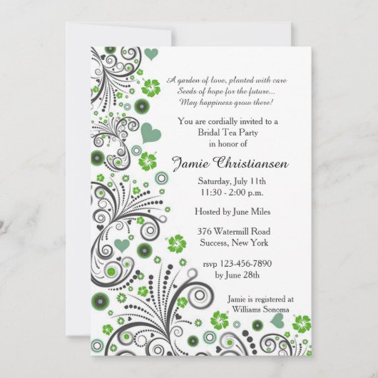 Spring Love Invitation Kaart (Voorkant)