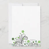 Spring Love Invitation Kaart (Achterkant)