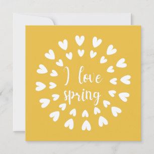 Spring Love, Little Hearts Flat Kaart