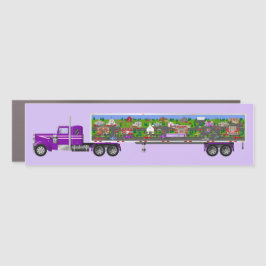 Spring LRT Village op Big Rig Truck Car Magnet Automagneet