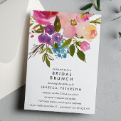 Spring Lush Flowers Bridal Brunch Wedding Kaart