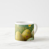 Spring Magic met paaseieren in een Zee van bloemen Espresso Kop (Voorkant rechts)