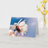 Spring magnolia blossom kaart (Gele Bloem)