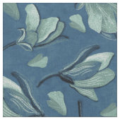 Spring Magnolia blue Stof (Close Up)