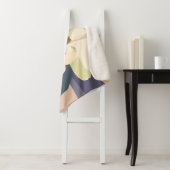 Spring Magnolia kleur blokken bloemist Sherpa Deken (In situ)