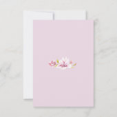 Spring Magnolias Bloemen Bruiloft Antwoord Kaarten (Achterkant)